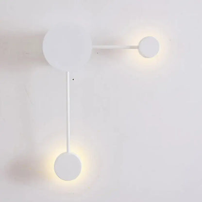 Modern black & white geometric wall sconce living room light fixture