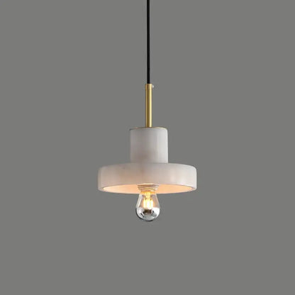 Modern black & white green marble pendant light dining room