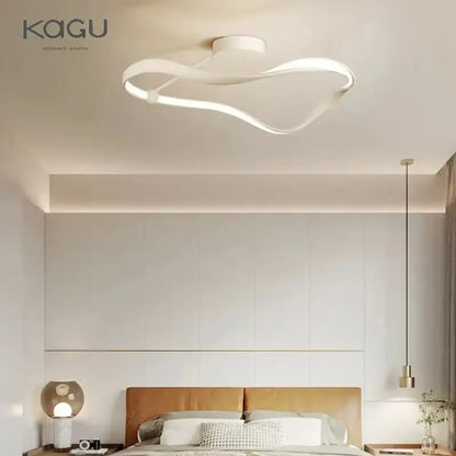 Modern black & white infinity led ceiling light bedroom