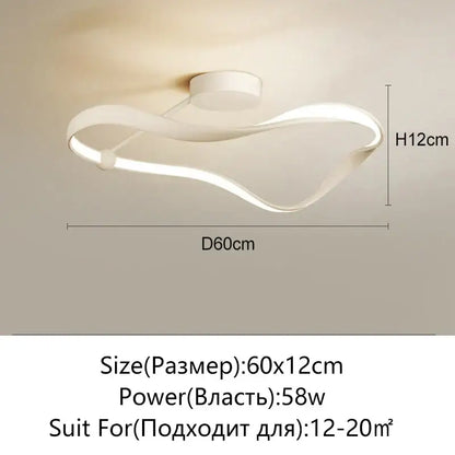 Modern black & white infinity led ceiling light bedroom