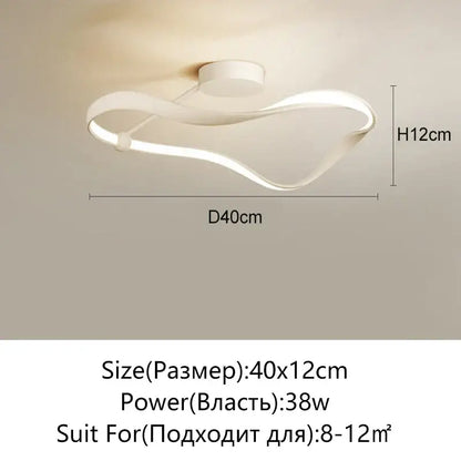 Modern black & white infinity led ceiling light bedroom