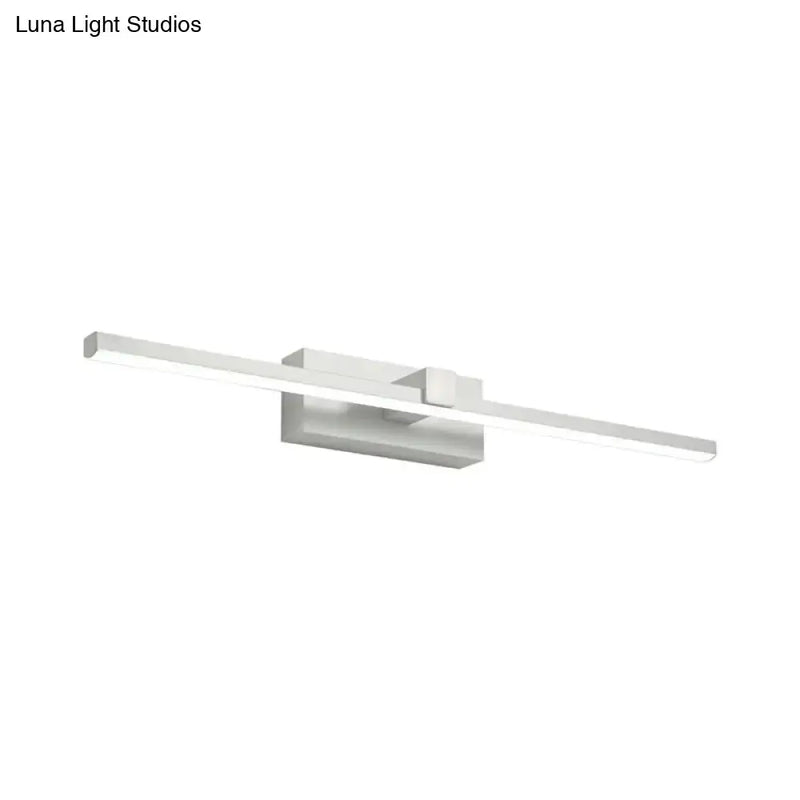Modern black & white iron stick led mirror light bathroom lamp