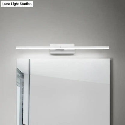 Modern black & white iron stick led mirror light bathroom lamp
