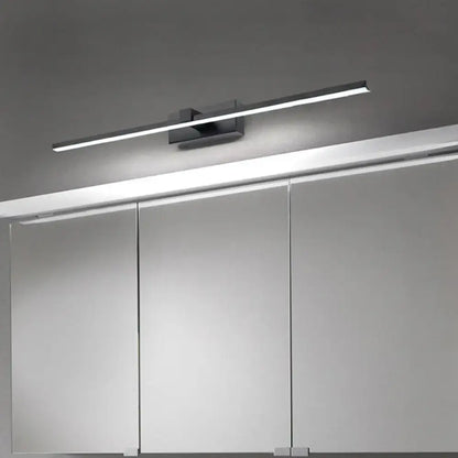 Modern black & white iron stick led mirror light bathroom lamp