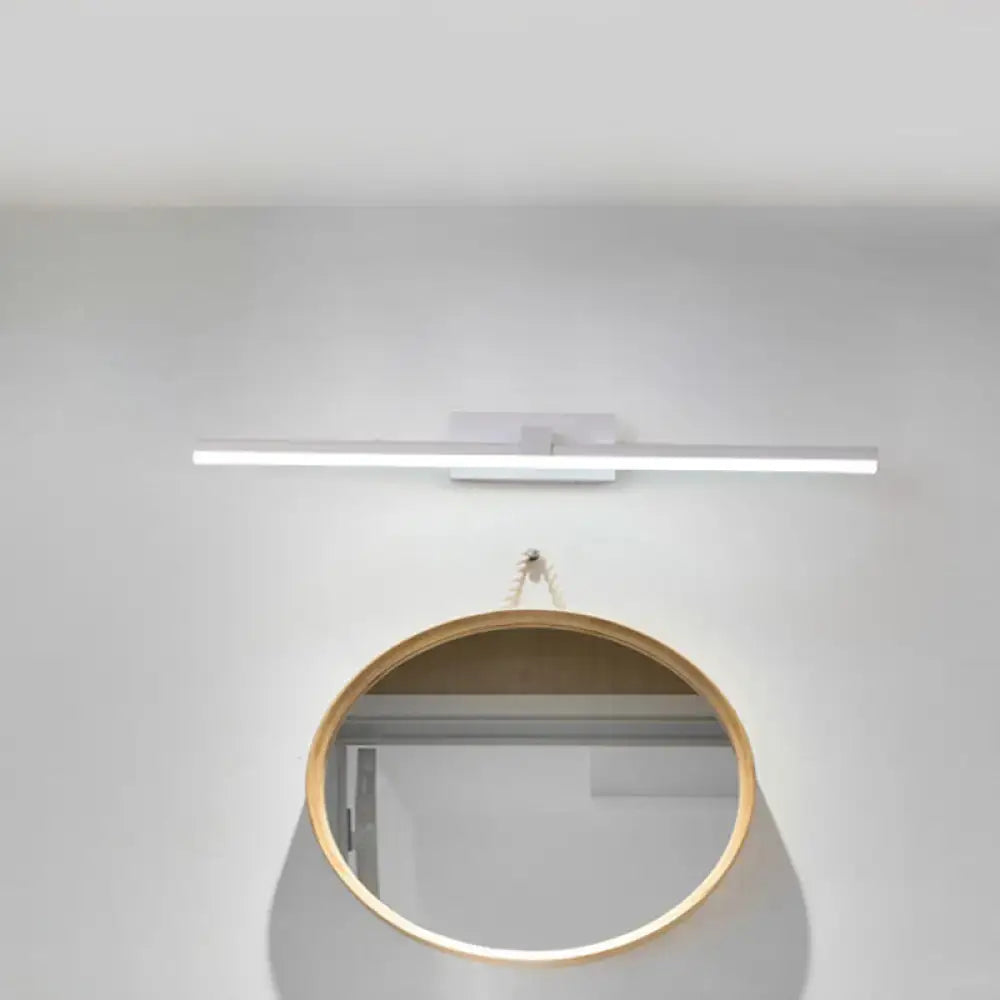 Modern black & white iron stick led mirror light bathroom lamp