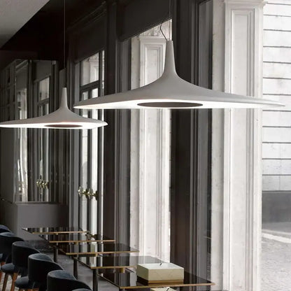 Modern black & white irregular pendant light dining room