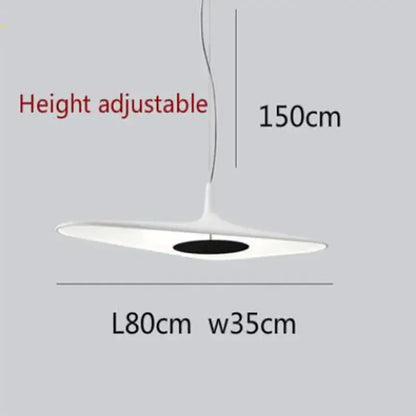 Modern black & white irregular pendant light dining room