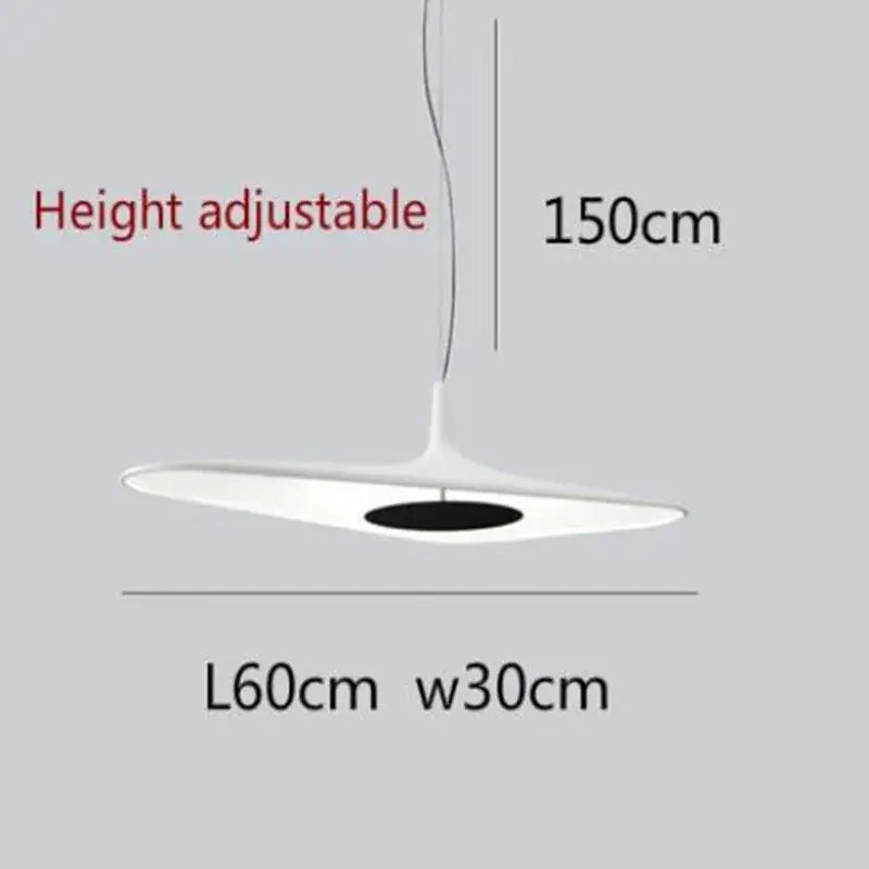 Modern black & white irregular resin pendant light for dining room