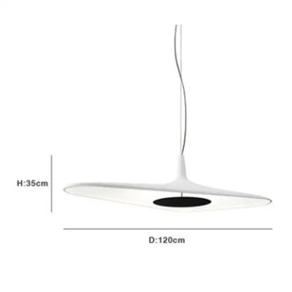Modern black & white irregular resin pendant light for dining room