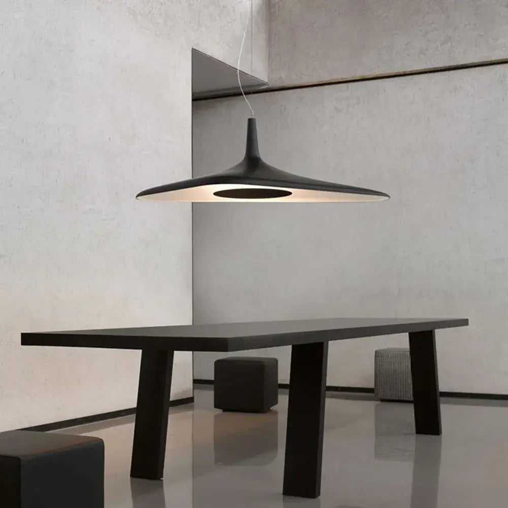 Modern black & white irregular resin pendant light for dining room