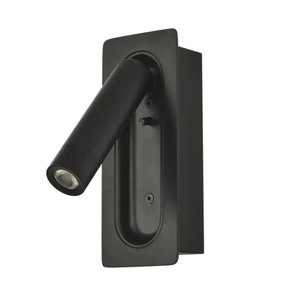 Modern black & white led bedside wall lamp bedroom reading light