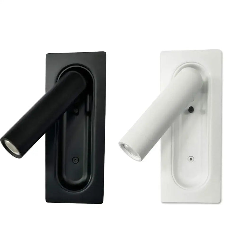 Modern black & white led bedside wall lamp bedroom reading light