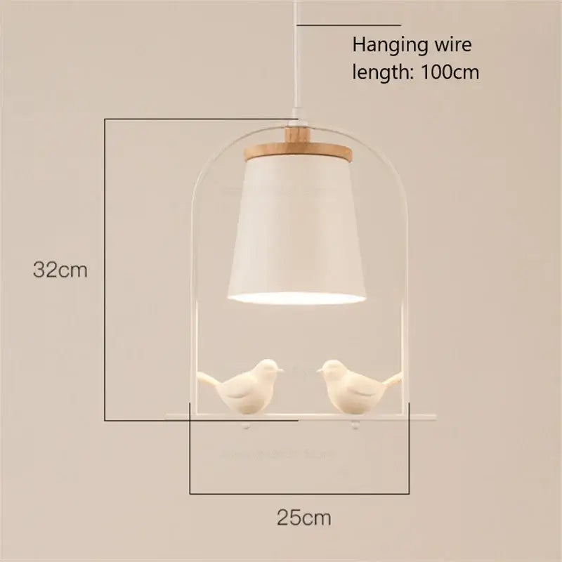 Modern black & white led bird wall sconce living room light