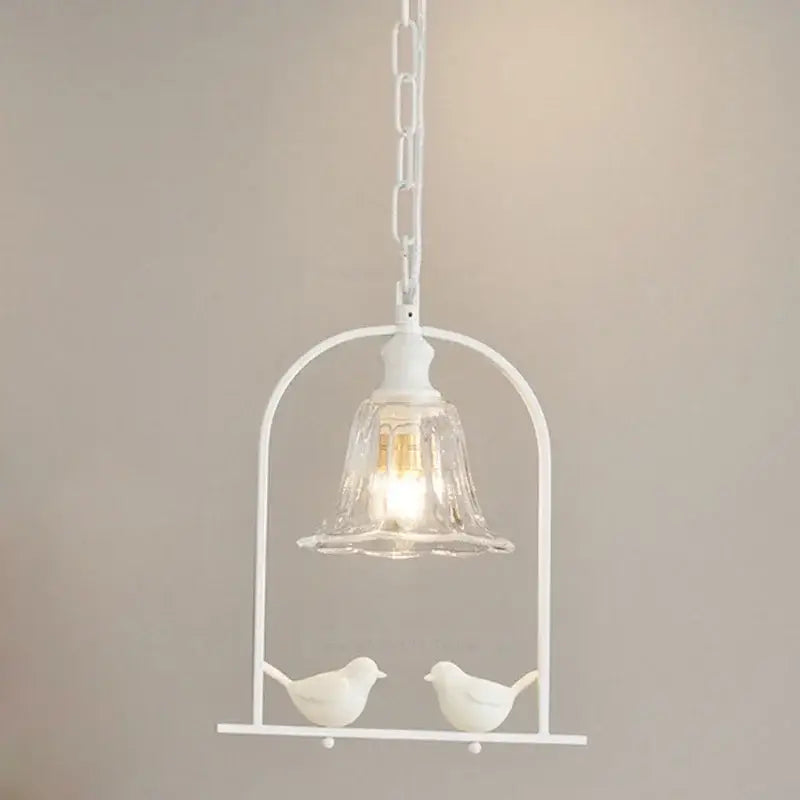 Modern black & white led bird wall sconce living room light