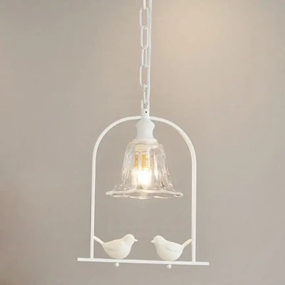 Modern black & white led bird wall sconce living room light