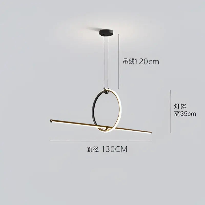 Modern black & white led ceiling chandelier living room pendant light