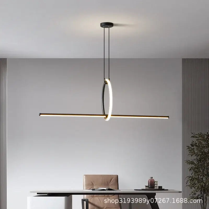 Modern black & white led ceiling chandelier living room pendant light