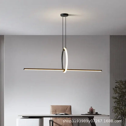 Modern black & white led ceiling chandelier living room pendant light