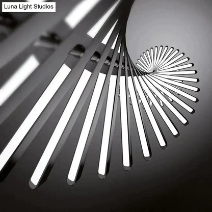 Modern black & white led chandelier – living room pendant light