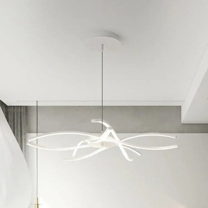 Modern black & white led floral chandelier living room light type