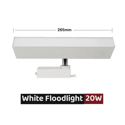 Modern black & white led linear grille track spotlights living room