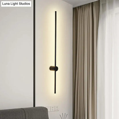 Modern black & white led metal wall sconce living room indoor lighting