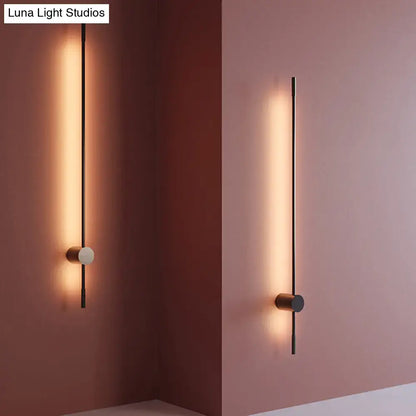 Modern black & white led metal wall sconce living room indoor lighting