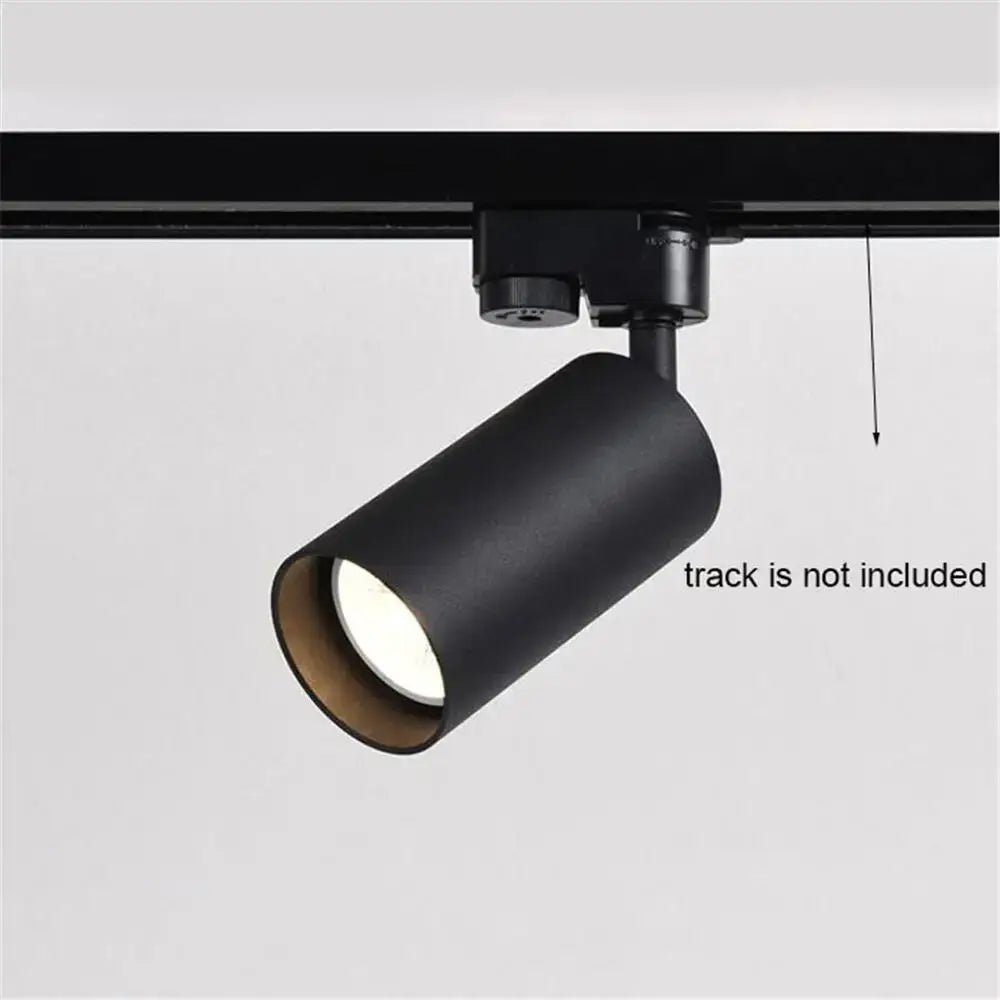 Modern black & white led track lamps – clothing store spotlights