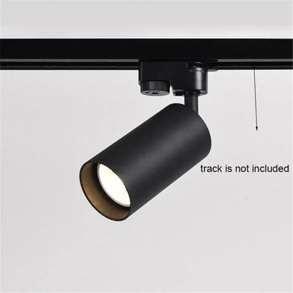 Modern black & white led track lamps – clothing store spotlights