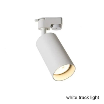 Modern black & white led track lamps – clothing store spotlights