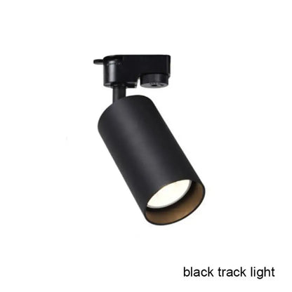 Modern black & white led track lamps – clothing store spotlights