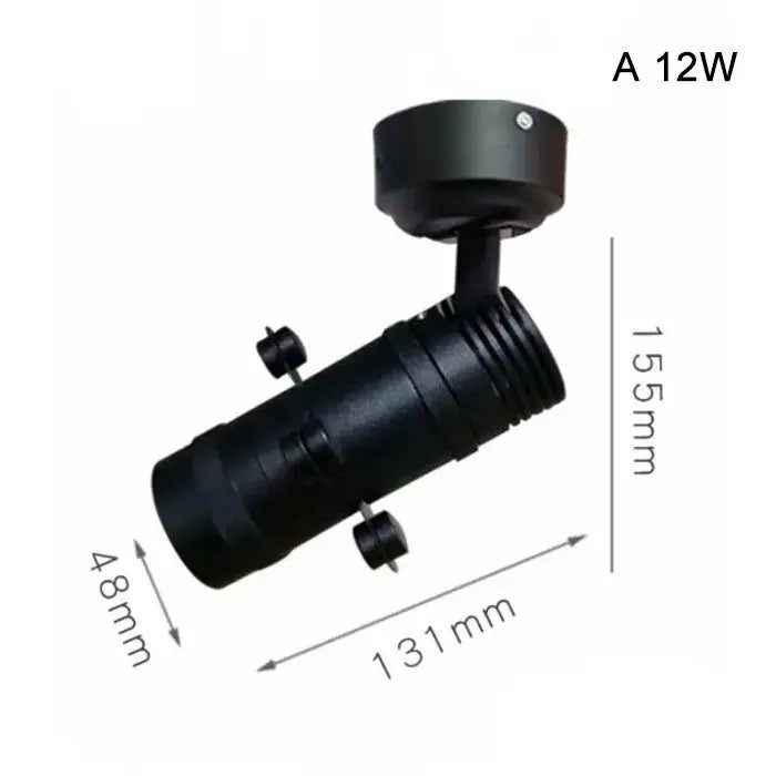 Modern black & white led track light gallery spotlight