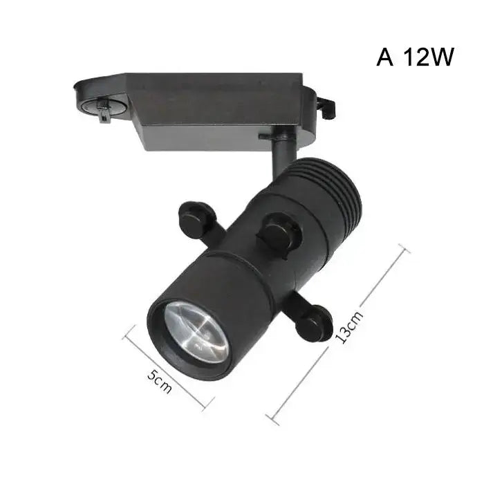 Modern black & white led track light gallery spotlight