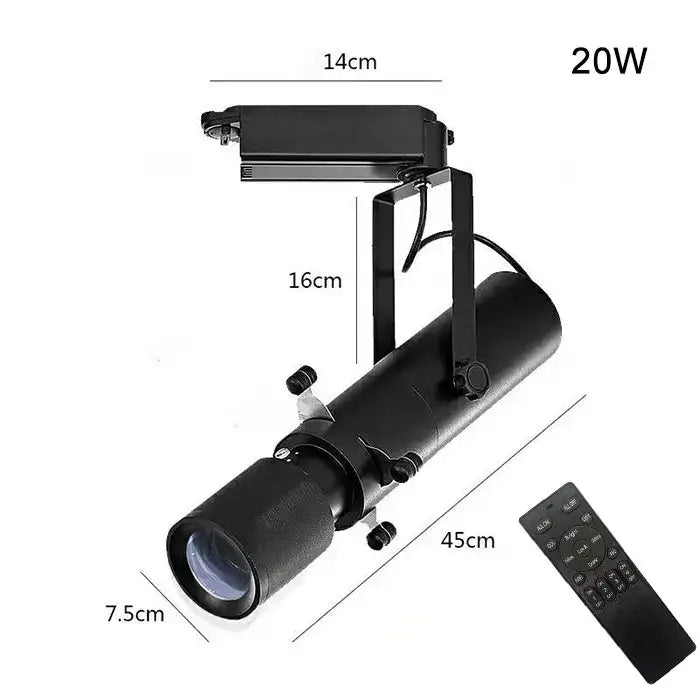 Modern black & white led track light gallery spotlight