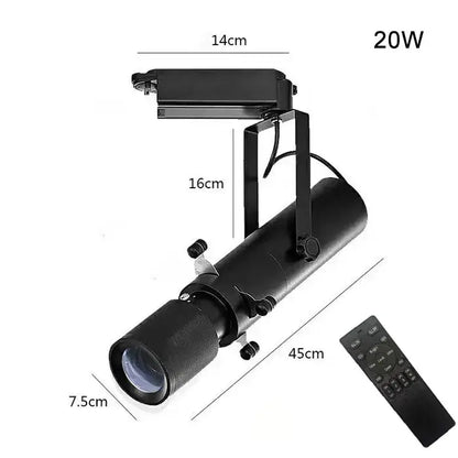 Modern black & white led track light gallery spotlight