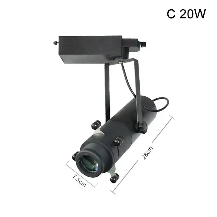 Modern black & white led track light gallery spotlight