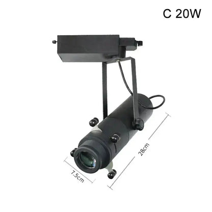 Modern black & white led track light gallery spotlight