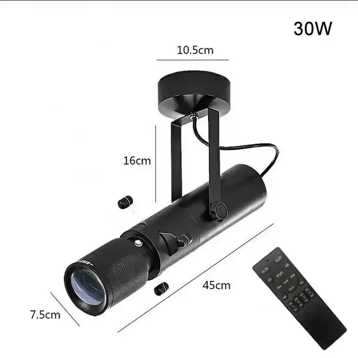 Modern black & white led track light gallery spotlight