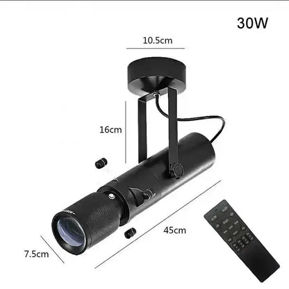 Modern black & white led track light gallery spotlight