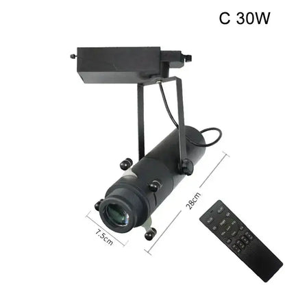 Modern black & white led track light gallery spotlight