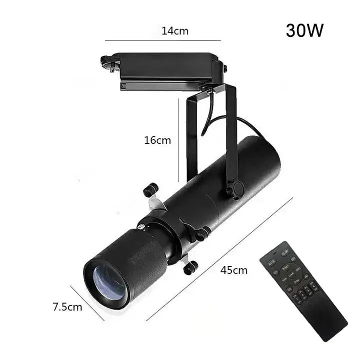 Modern black & white led track light gallery spotlight