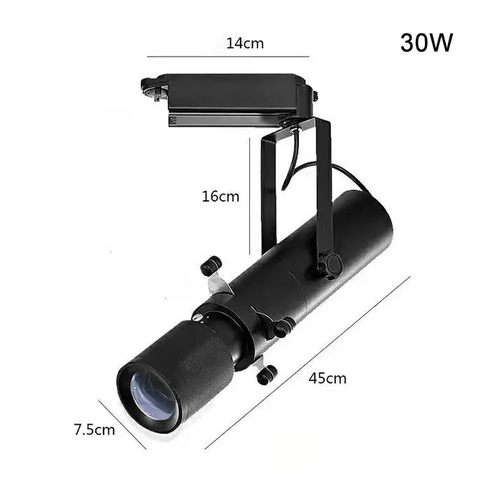 Modern black & white led track light gallery spotlight
