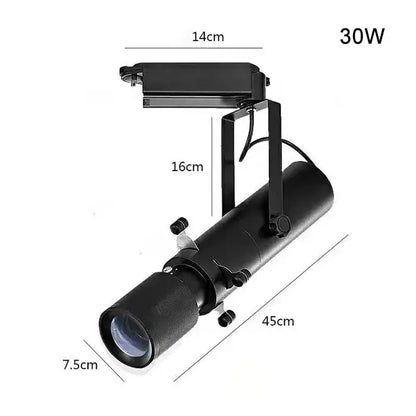 Modern black & white led track light gallery spotlight