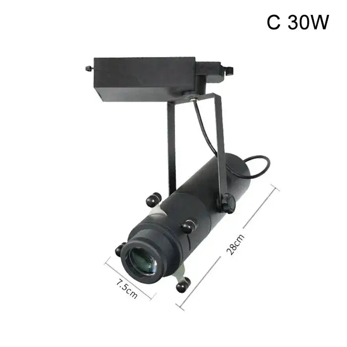 Modern black & white led track light gallery spotlight