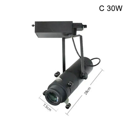 Modern black & white led track light gallery spotlight