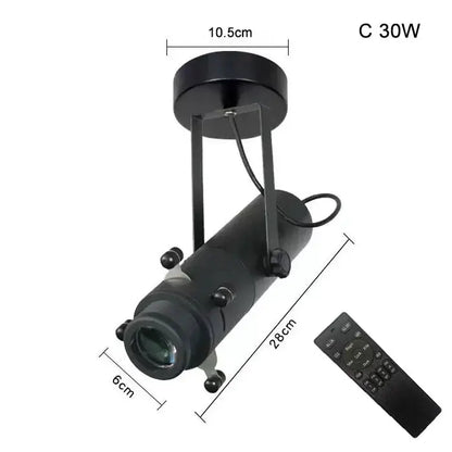 Modern black & white led track light gallery spotlight