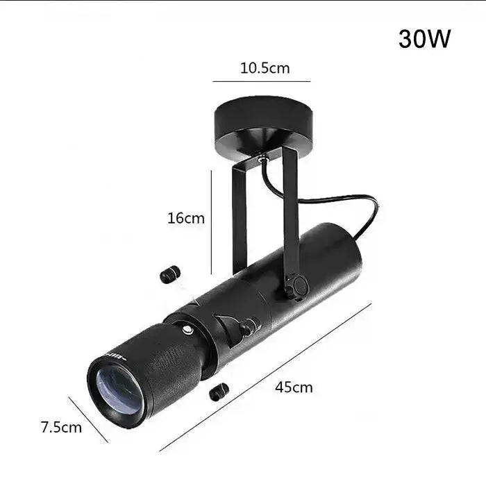 Modern black & white led track light gallery spotlight