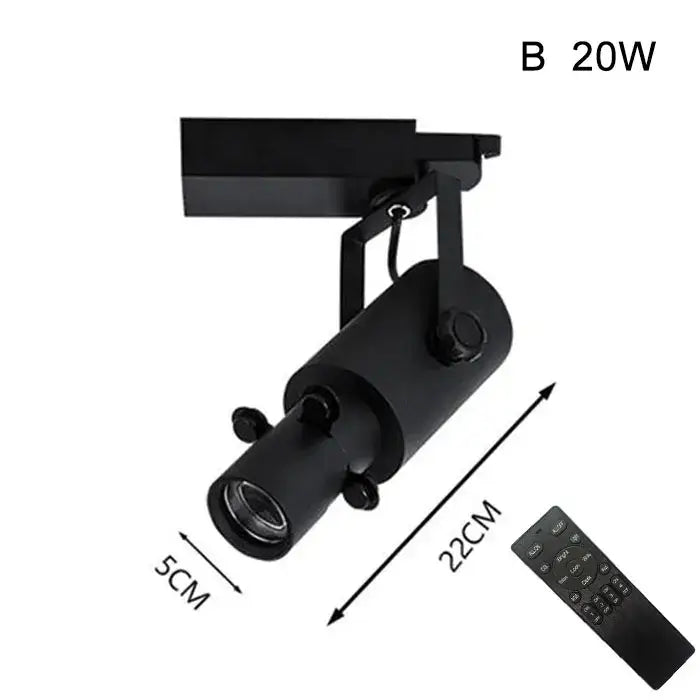Modern black & white led track light gallery spotlight