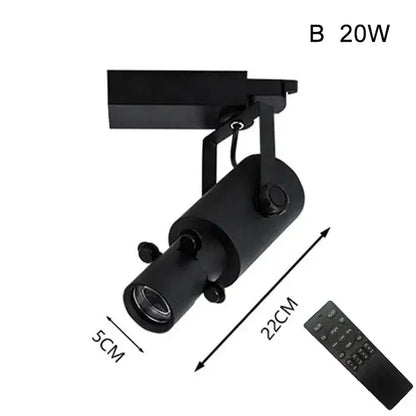 Modern black & white led track light gallery spotlight