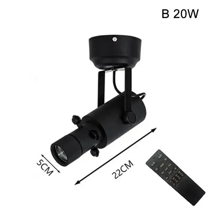 Modern black & white led track light gallery spotlight